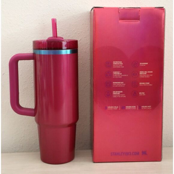 Stanley 30oz I Like U Berry Much Flowstate Quencher H2.0 Stainless Steel Tumbler - Picture 2 of 10